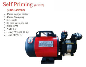 Self Priming Pump 0.5HP