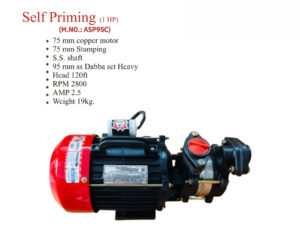 Self Priming Pump 1.0HP
